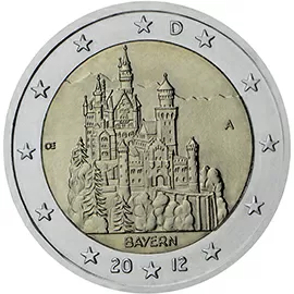 Germany 2 euro (2012) - Federal state of Bayern - Neuschwanstein Castle
